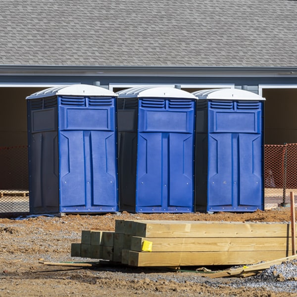 can i customize the exterior of the porta potties with my event logo or branding in Desmet